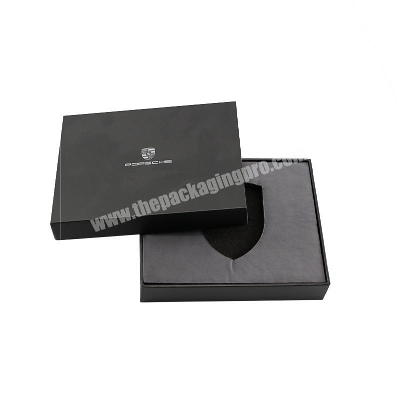 Custom Printed New Design Black ShenZhen Supplier Rigid Cardboard Lid and Base Paper Box