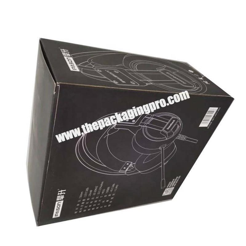 Custom printed paper corrugated packaging box for bluetooth earphone packing