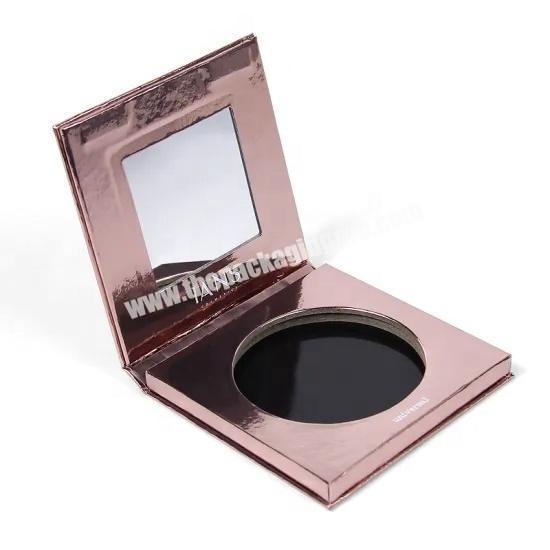 Custom printed paper folding luxury cosmetic makeup eyeshadow palette packaging box