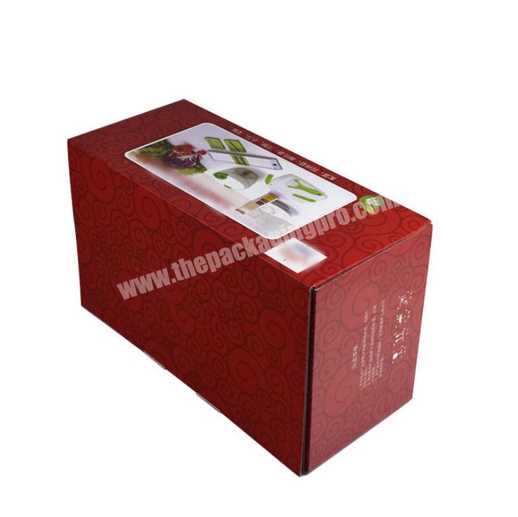 Custom Printed Paper Food Kraft Paper Cake Packaging Box With Transparent Display Window