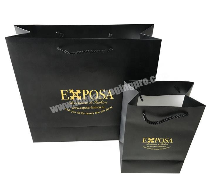 Custom printed paper packing bag for shopping