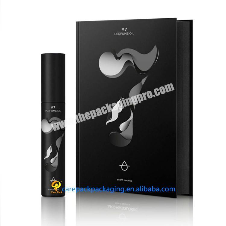Custom Printed Paper Roll on Essential Beard Oil Perfume fragrance packaging box for perfume