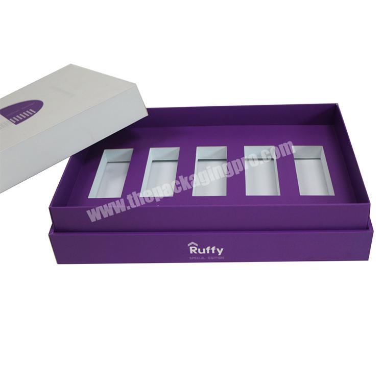 Custom printed perfume essential oil packaging box design templates box