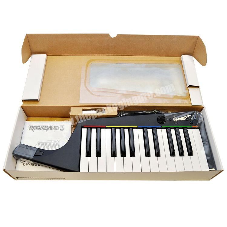 Custom Printed Piano Keyboard Shipping Mailing Recyclable Packaging Box