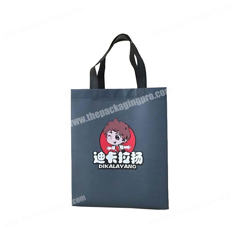 Custom printed reusable cartoon non woven bag for shopping