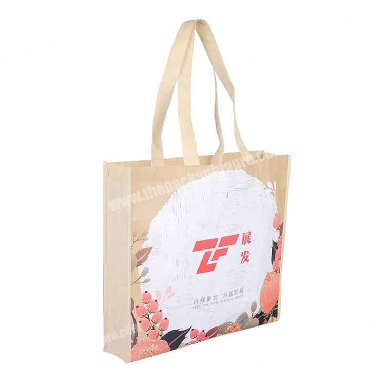 Custom printed reusable non woven pp bag for advertising
