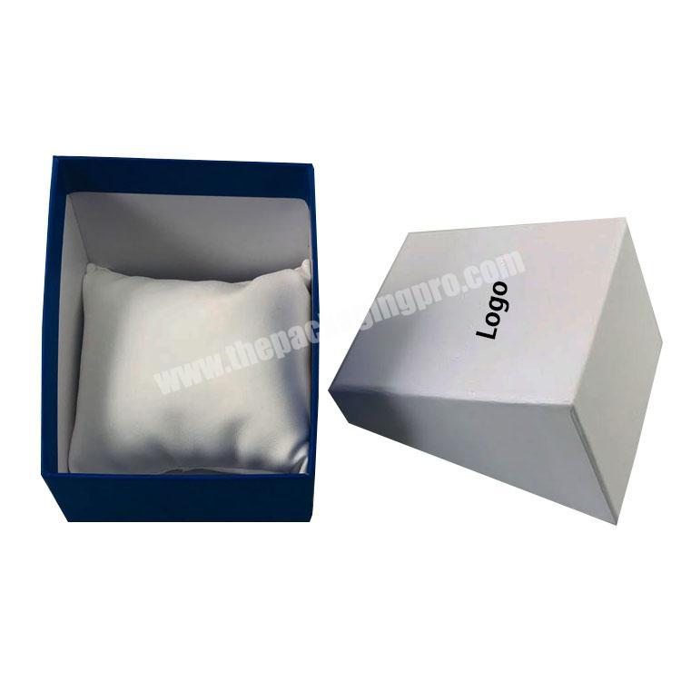 Custom printed rigid paper irregular lid and base watch box unique 2 pieces design watch packaging