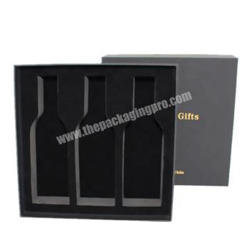 Custom printed rigid wine gift box packaging