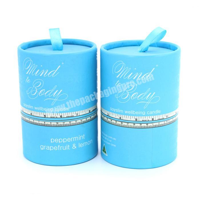 custom printed round gift boxes candle paper tube round cardboard tube packaging