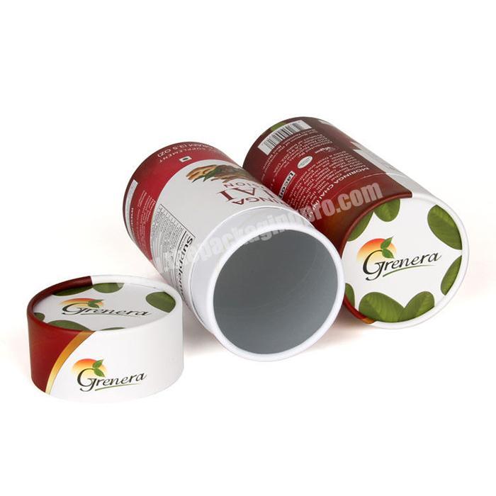 Custom printed round paper can round tube gift box wholesale biodegradable cardboard paper tube