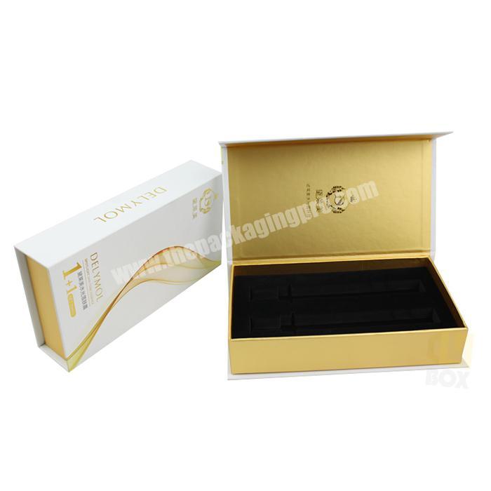 custom printed small bottle cosmetic magnetic package box