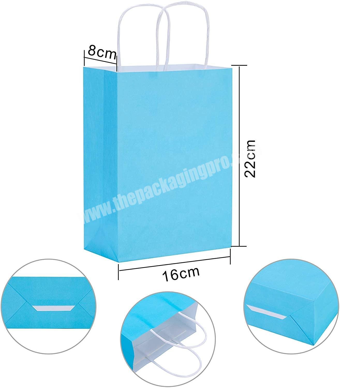 Custom Printed Small Empty shopping paper Packaging bag