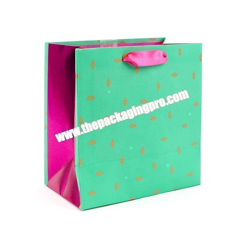 custom printed small gift paper bags on glossy paper
