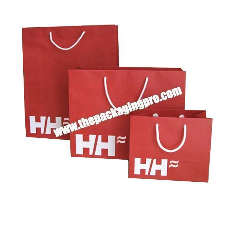Custom printed small gifts kraft paper bag with handles