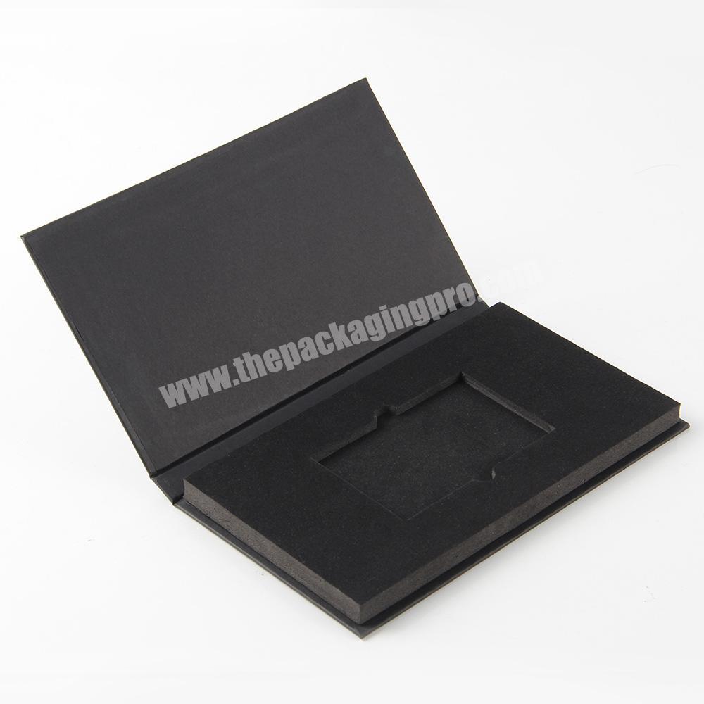 custom printed VIP card packaging paper box with insert