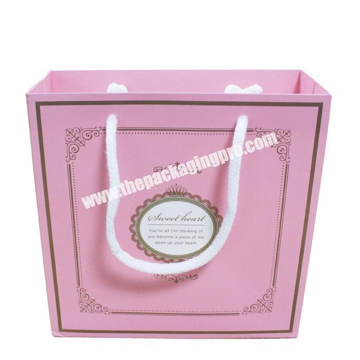Custom printing and  logo cosmetic gift paper bagshopping paper  bag