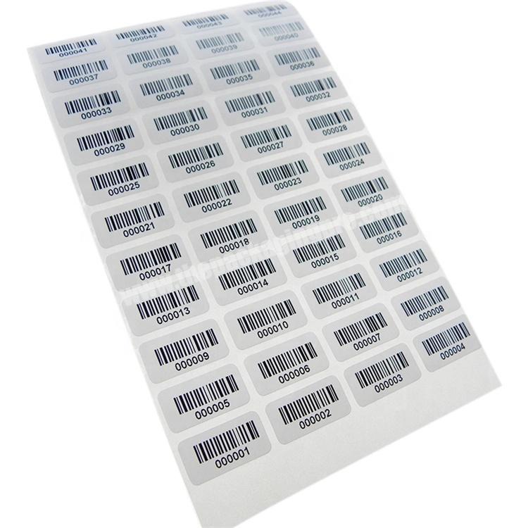 Custom Printing Barcode Die Cut Paper Label Sticker For goods