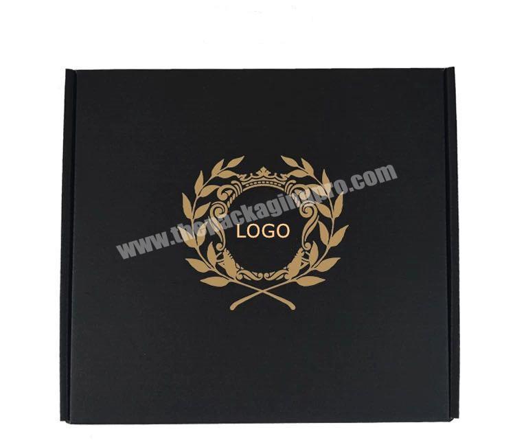 Custom Printing black Carton flap shipping box Black Box Cardboard Packaging Mailer Corrugated