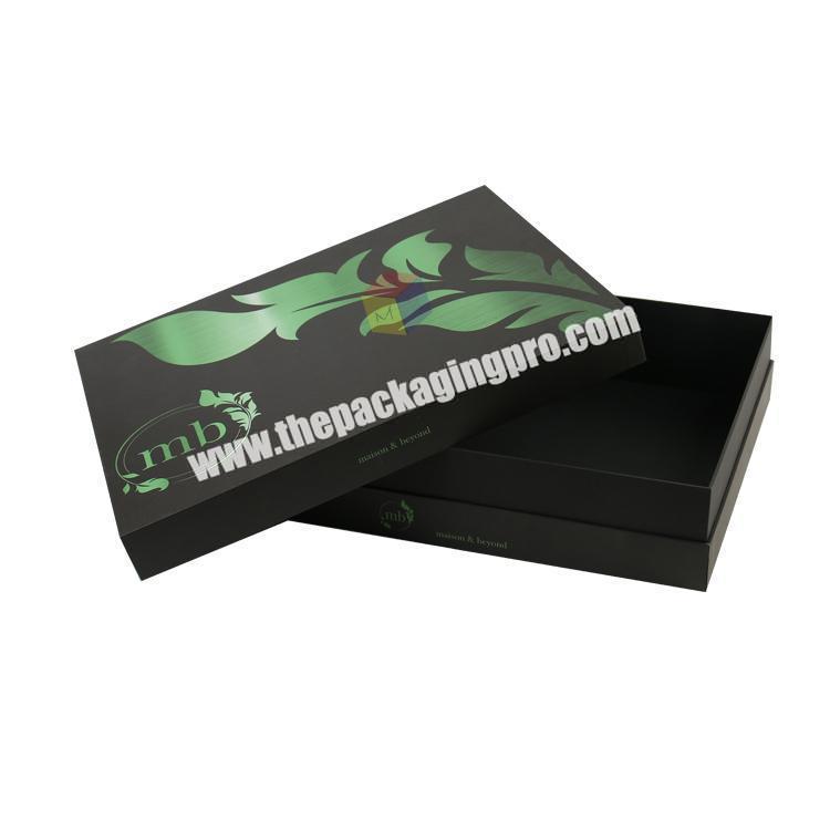 custom printing black t shirt box packaging