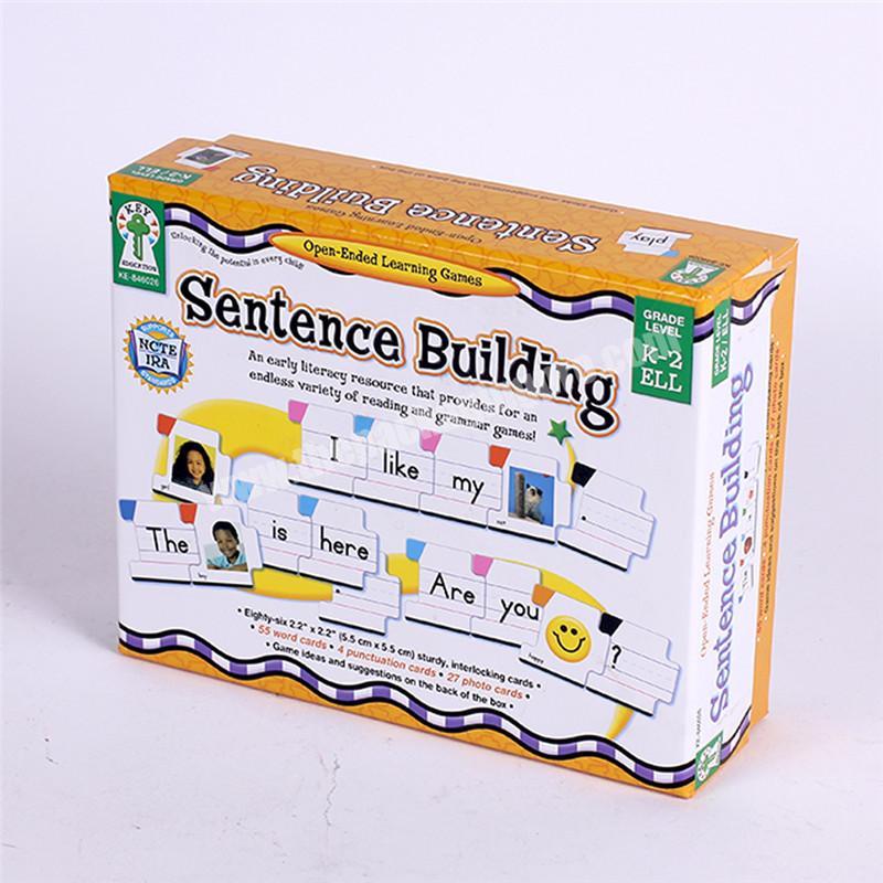 Custom Printing Cardboard Book Box For Children Toy
