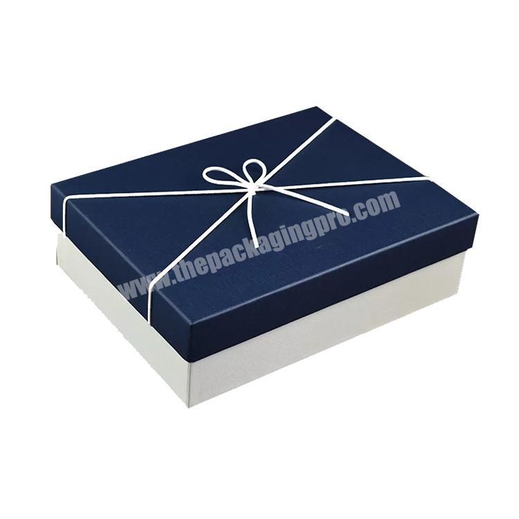Custom Printing Cardboard Clothes Shoes Packaging Gift Box With Lid