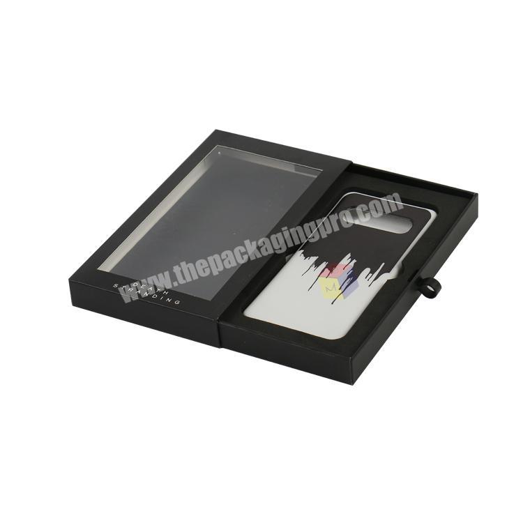 custom printing cell phone case packaging box sliding lid
