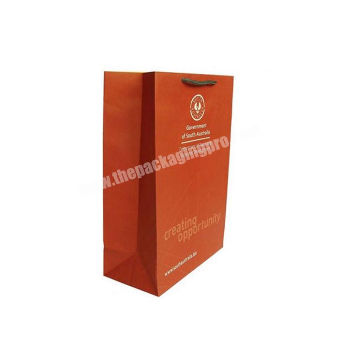 Custom printing Coated paper bag for shipping