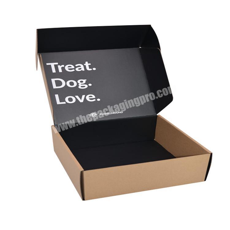 Custom Printing Color Carton Mail Black Box Cardboard Packaging Mailer Corrugated Boxes For Candy Underwear Clothes Cosmetic