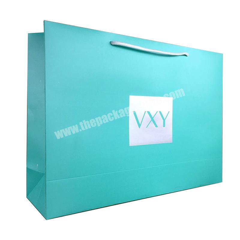 Custom Printing Color with Handle Gift Wedding Bags Light Stripe Kraft Ashion Art Dark Craft Green Shopping Paper Bag