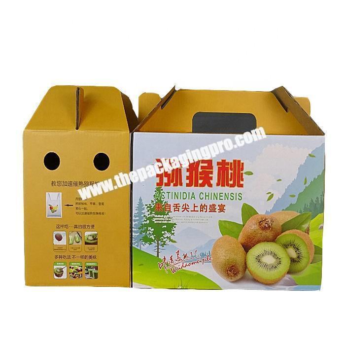Custom printing corrugated paper packaging box for acocado packing