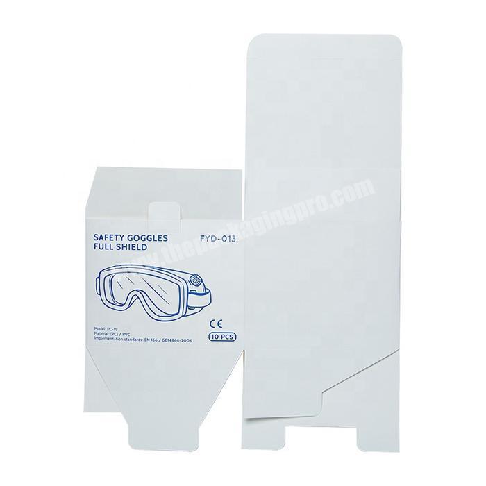 Custom printing folding cardboard paper packing box for eyeglasses