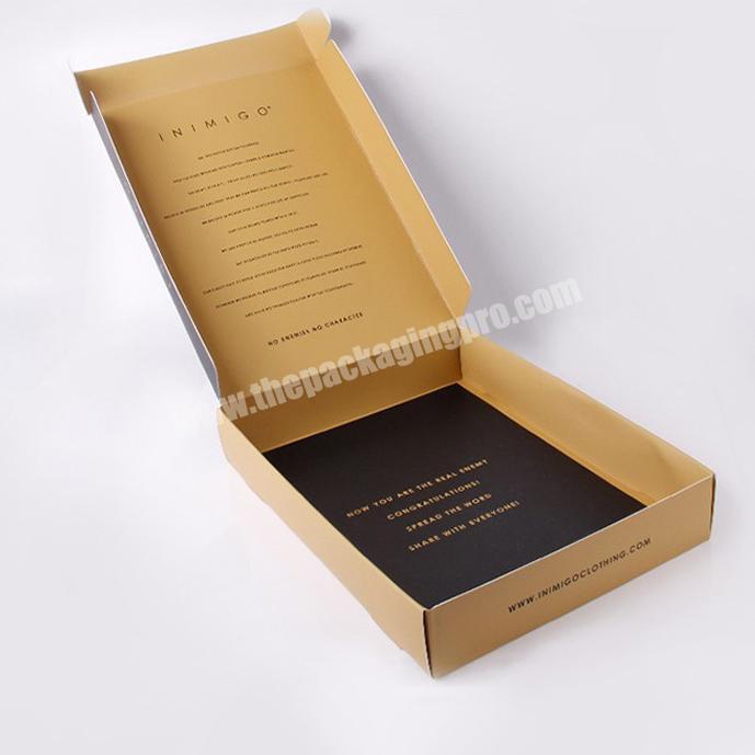 Custom printing folding clothes paper packaging box