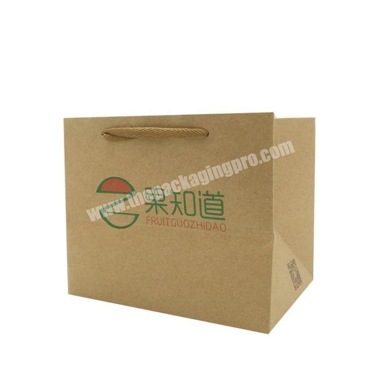 Custom Printing Food Fruit Packaaing Kraft Vegetable Paper Bag