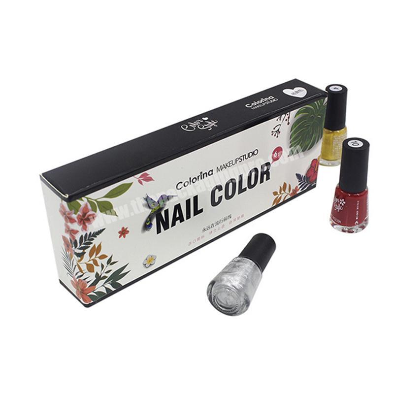 Custom printing full color high quality makeup paper box packaging nail polish packaging box