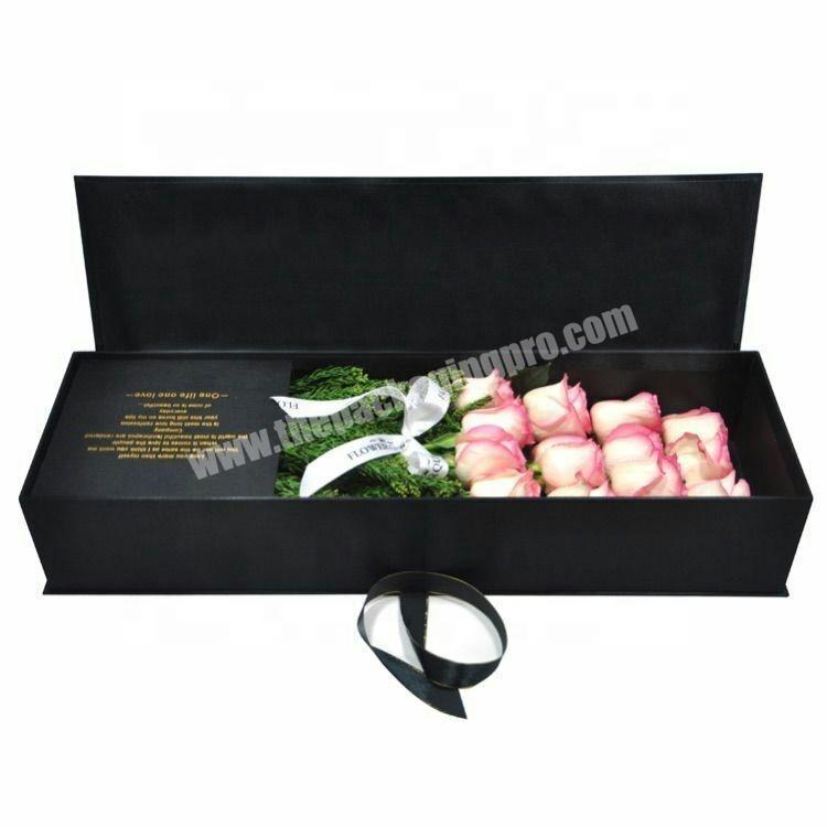 Custom Printing High Quality Clamshell Rose Packing Paper Cardboard Flower Gift Box From China