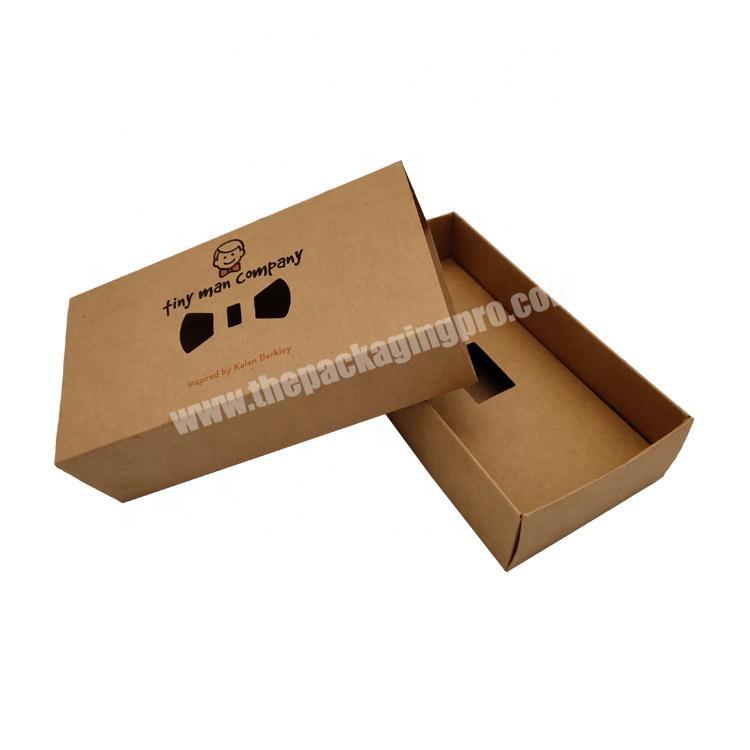 Custom printing kraft drawer paper box chocolate packaging with sleeve lid