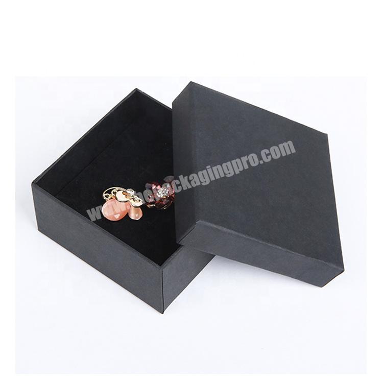 Custom Printing Kraft Paper Cardboard Lid And Base Packing Box Velvet Earring Boxes