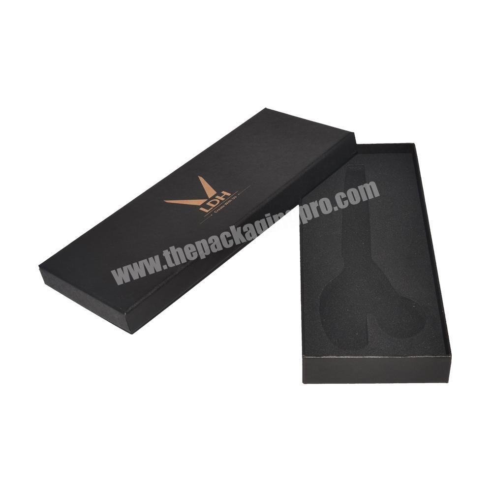 Custom Printing Logo 2 piece Chipboard Gift Box with foam insert for Scissors packaging