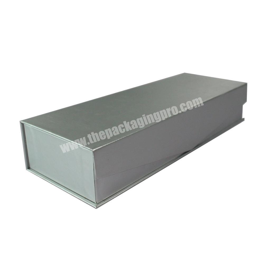 Custom printing luxury gift box magnetic packaging box in sliver cover