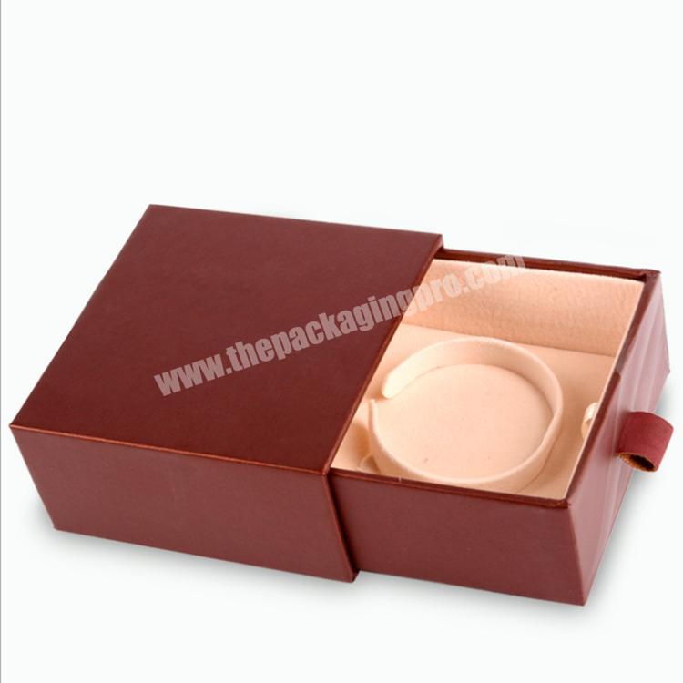 Custom printing luxury hard recycled small jewelry wedding gift packaging drawer paper box