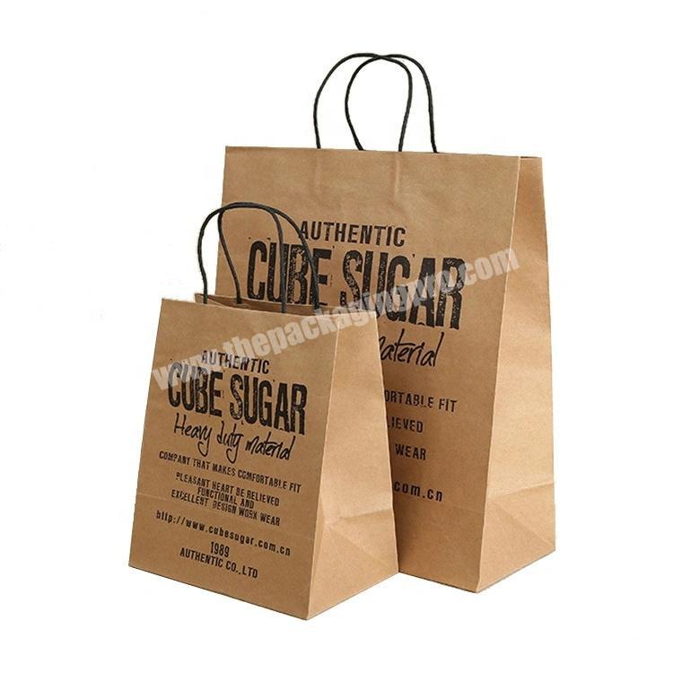 Custom Printing Packaging Kraft Paper Bag Wholesale