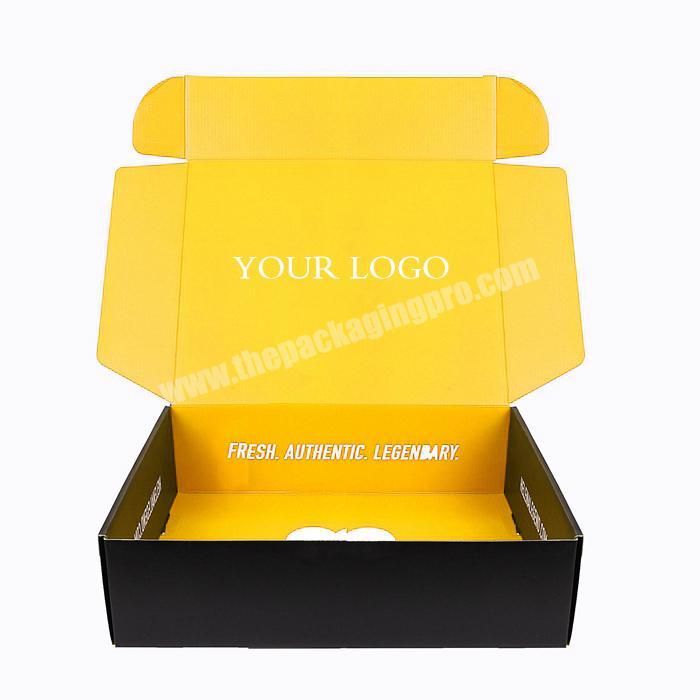 Custom printing packaging shipping cardboard plane box E flute plain flat box foldable paper clothing box