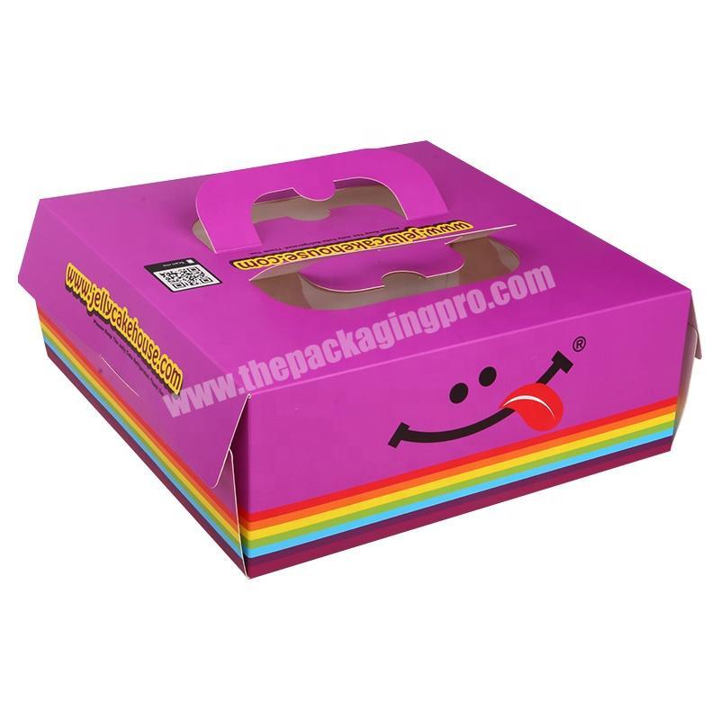 custom printing paper cardboard cake packaging boxes