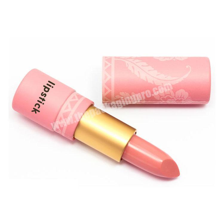 Custom printing paper lipstick tube paper tube packaging for lip balm