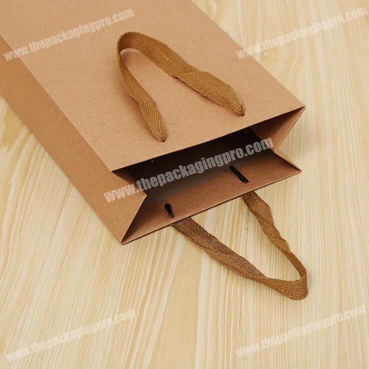 Custom Printing Recycle Brown Kraft Wine Paper Bags