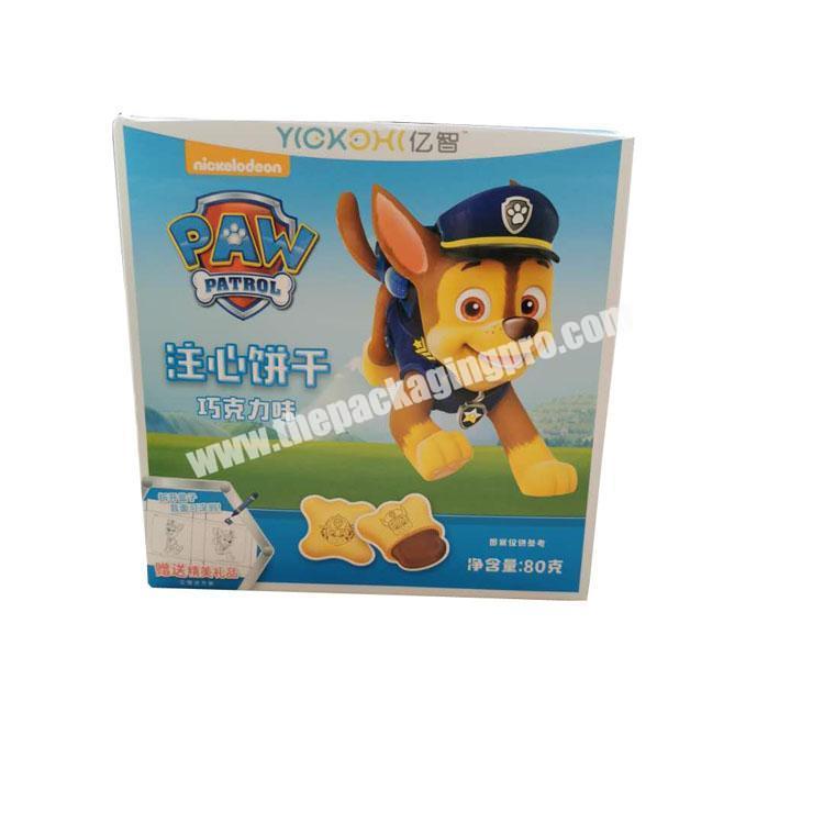 Custom printing sweet food box biscuit cookie packaging box