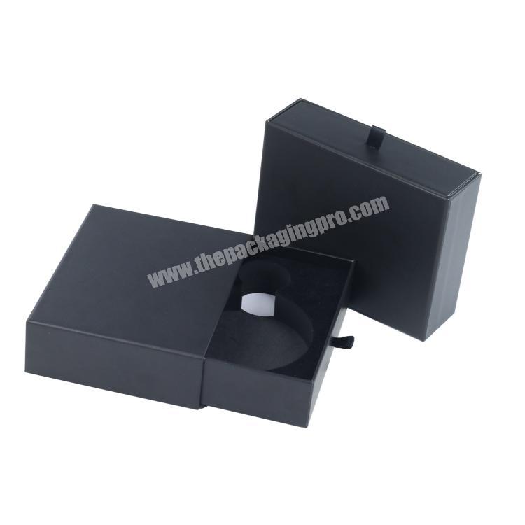 Custom printing wholesale black gift drawer Arabic perfume box for packaging