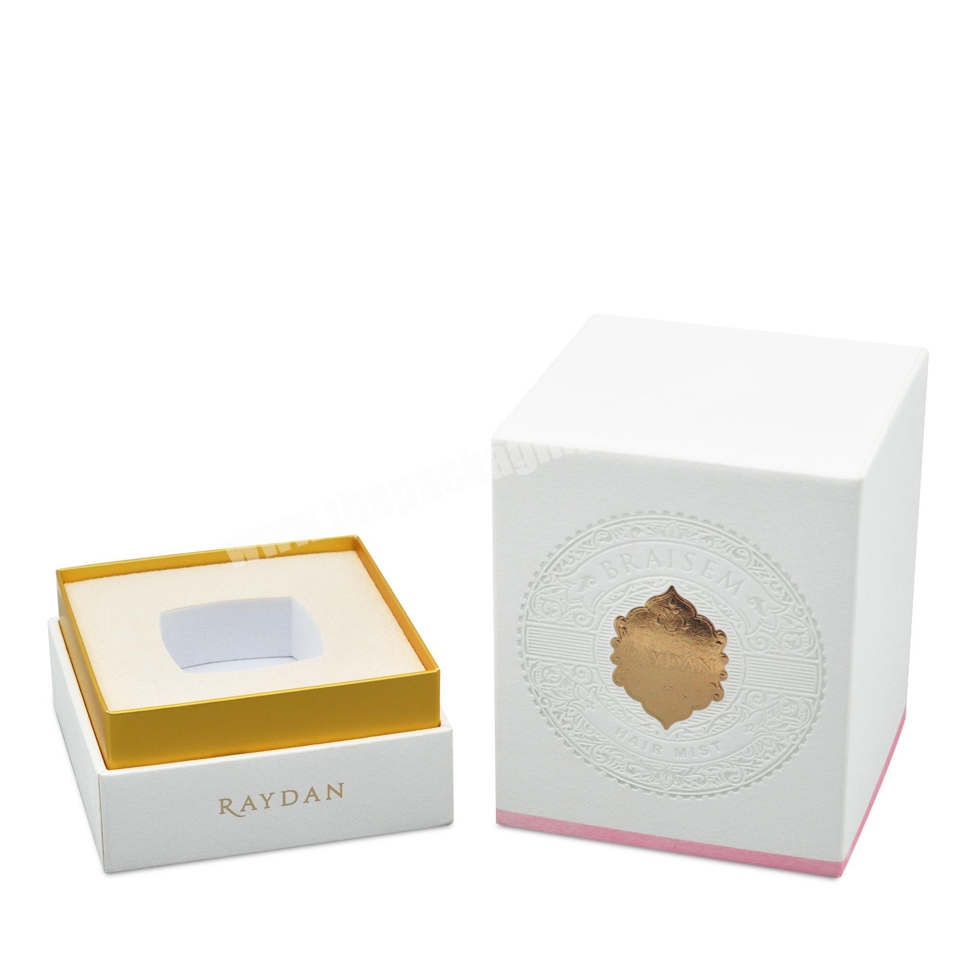 Custom printing wholesale white gift white packaging perfume box