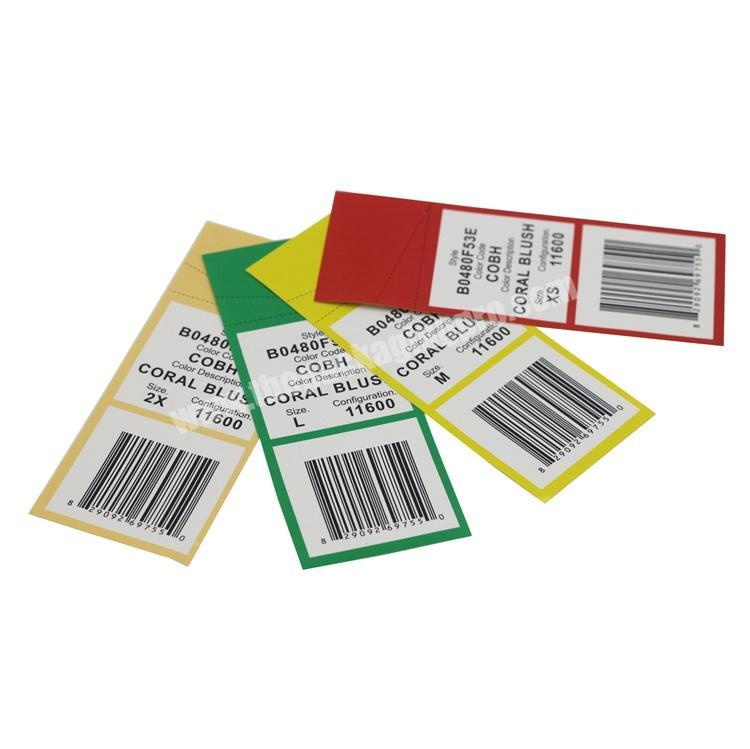 Custom Printing Widely Use Garment Apparel Variable Data Price Ticket ...