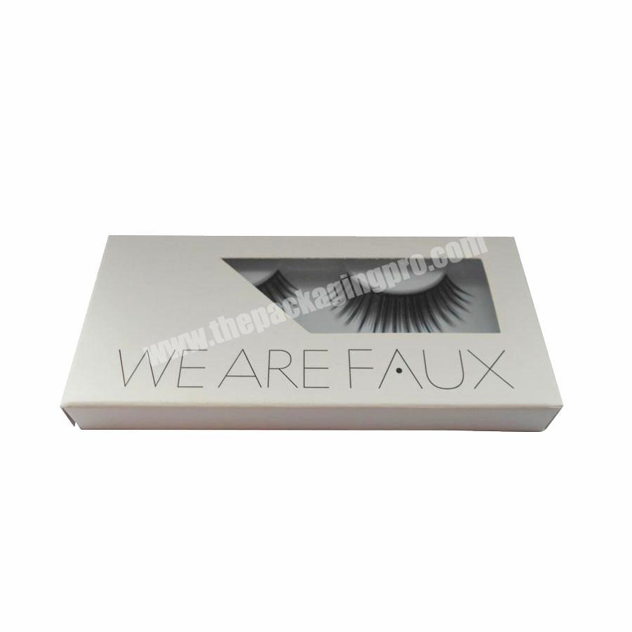 Custom private labels mink eyelash packaging box
